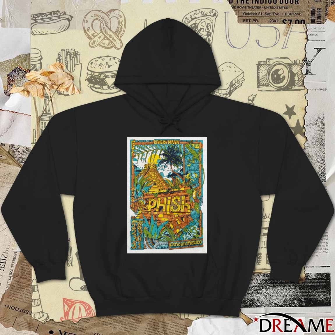 Poster Phish Riviera Maya Cancun Mexico January 28-31 2026 t-shirt