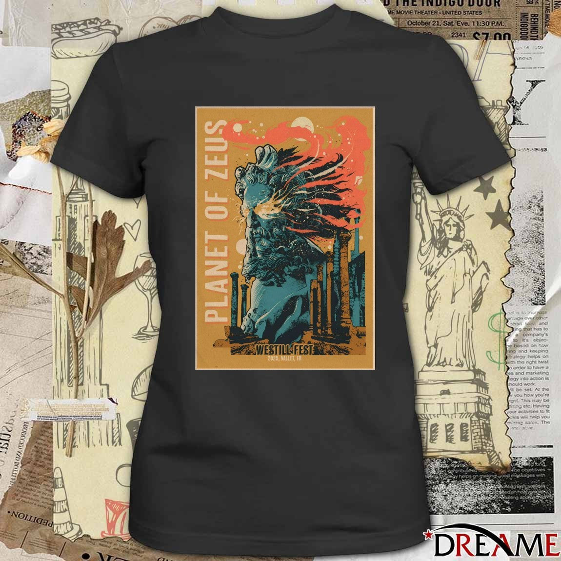 Poster Planet Of Zeus Westill Fest October 31 2025 Vallet FA Show t-shirt