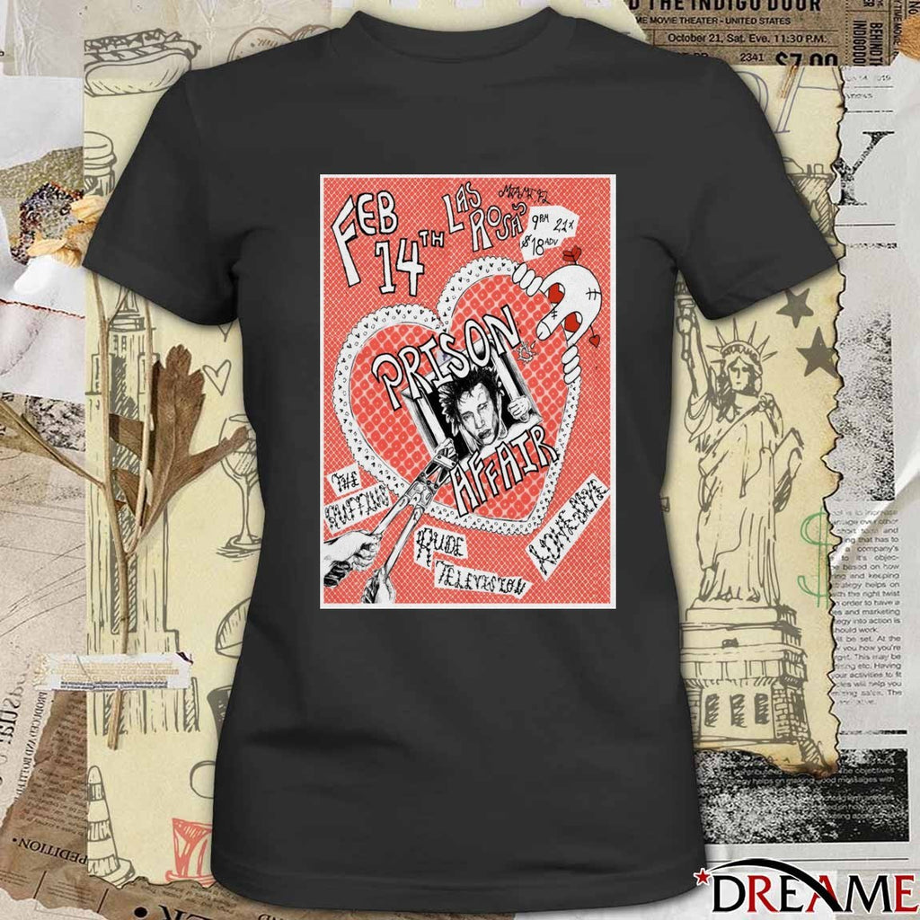 Poster Prison Affair Tour Miami FL On February 14 2026 t-shirt