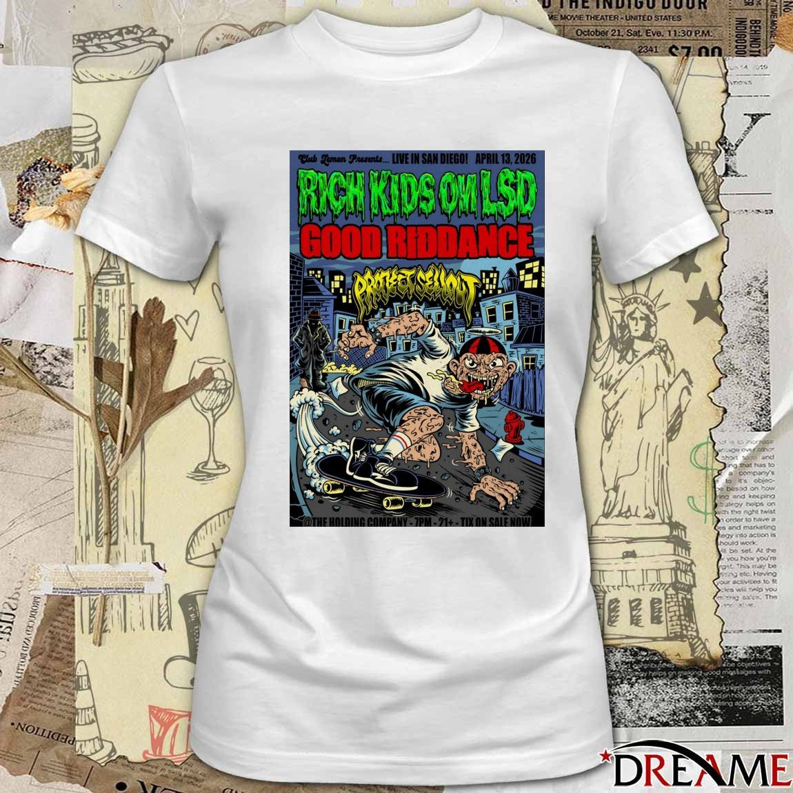 Poster Rich Kids On LSD In San Diego CA On April 13 2026 t-shirt
