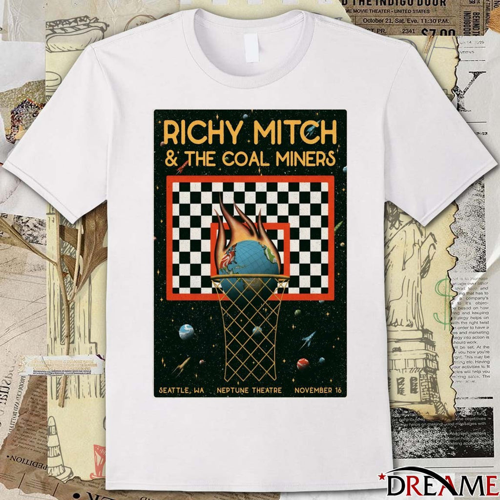 Poster Richy Mitch And The Coal Miners Neptune Theatre in Seattle WA November 16 2025 t-shirt
