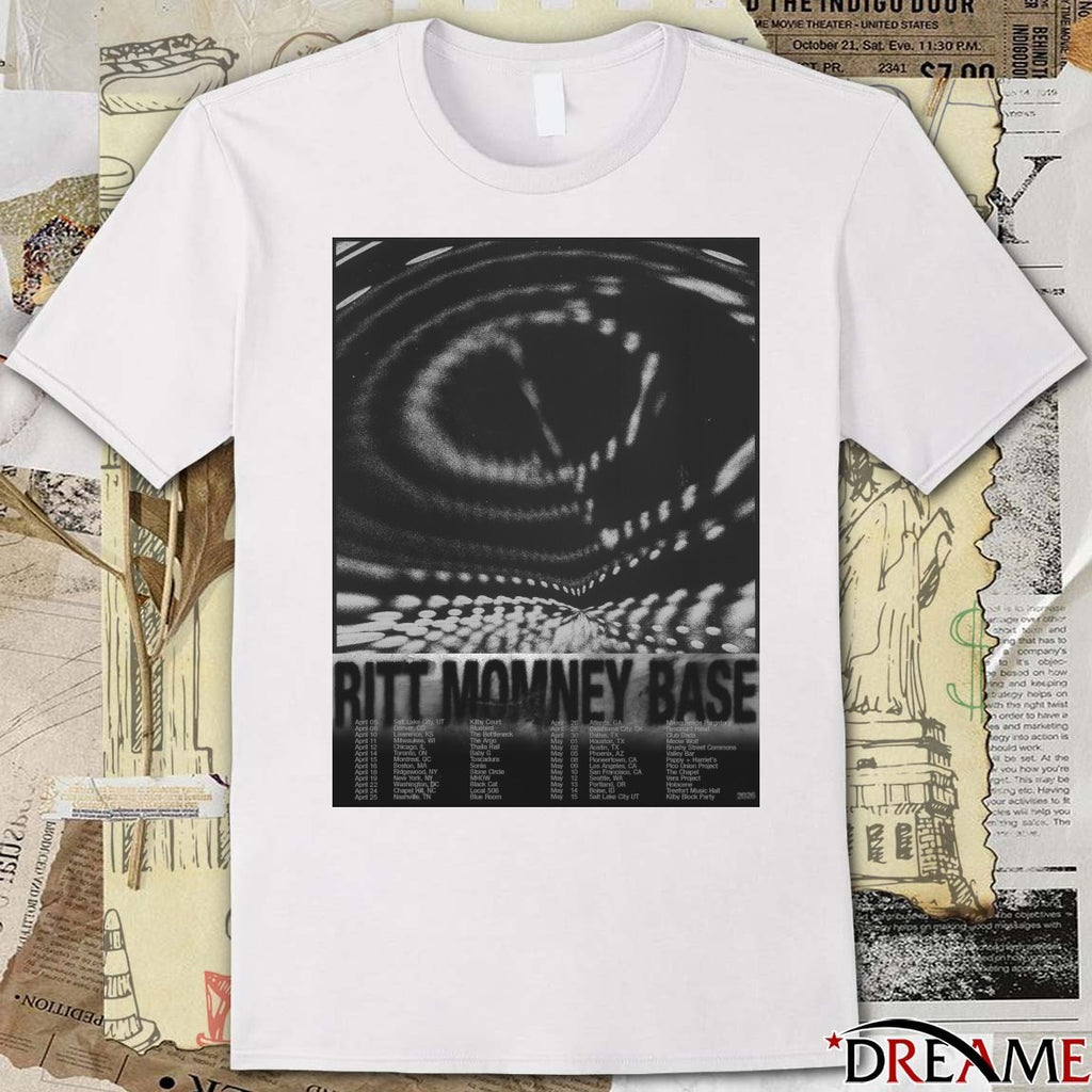 Poster Ritt Momney Base 2026 April – May Shows t-shirt