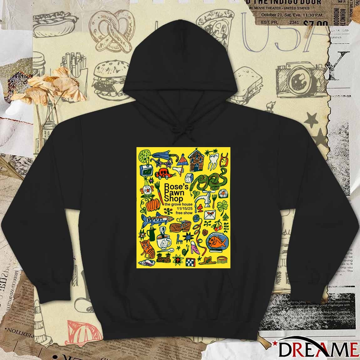 Poster Rose’s Pawn The Grove House In Mariposa CA November 15 2025 t-shirt