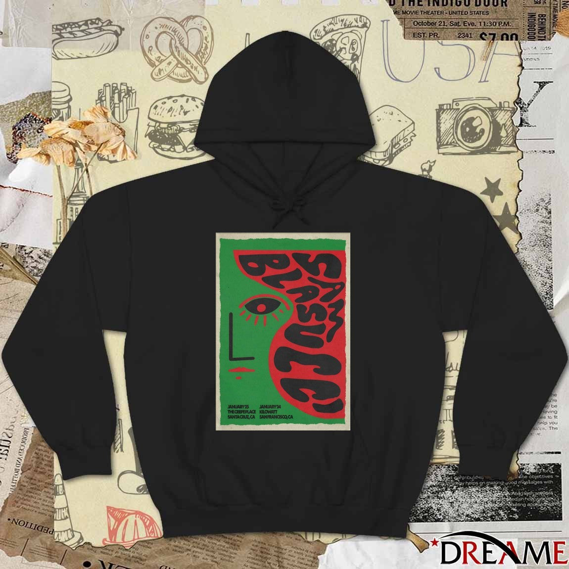 Poster Sam Blasucci January 23 2026 Santa Cruz CA And January 24 2026 San Francisco CA t-shirt