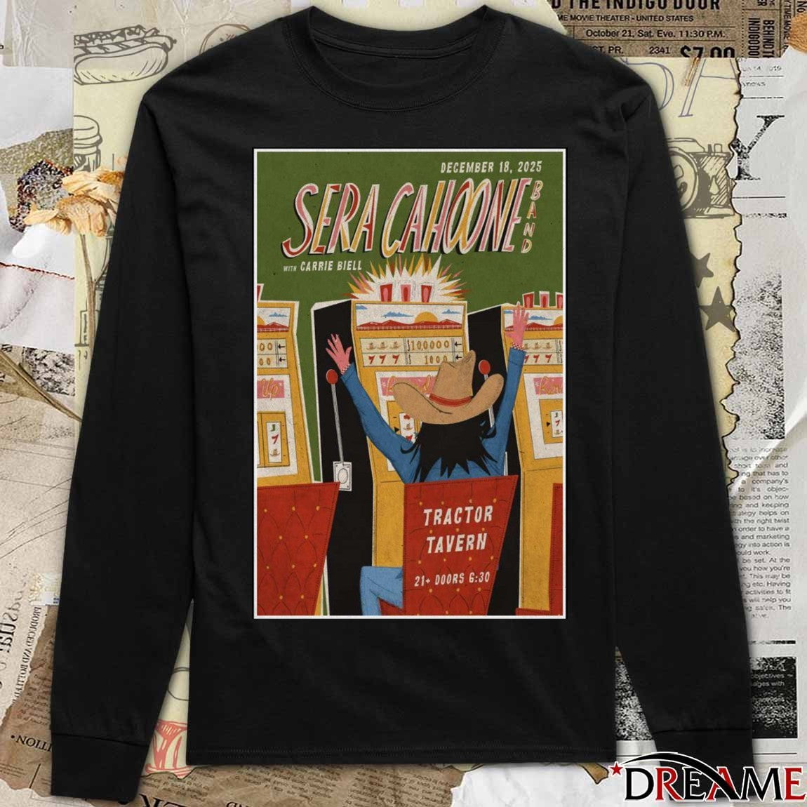 Poster Sera Cahoone December 18 2025 Tractor Tavern Seattle WA t-shirt
