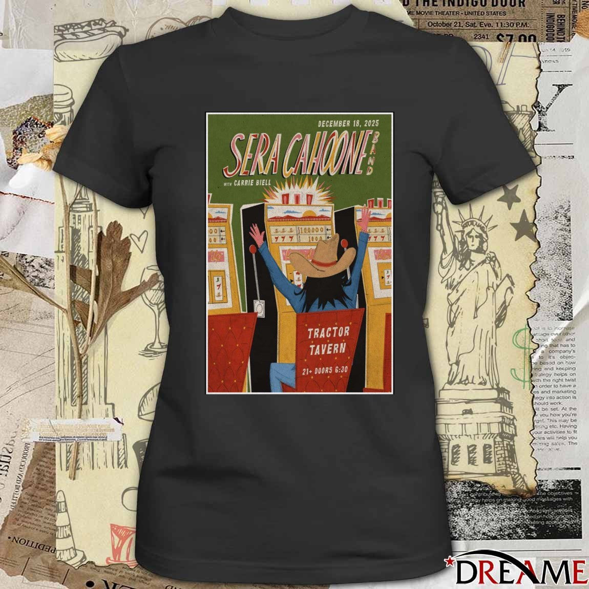 Poster Sera Cahoone December 18 2025 Tractor Tavern Seattle WA t-shirt