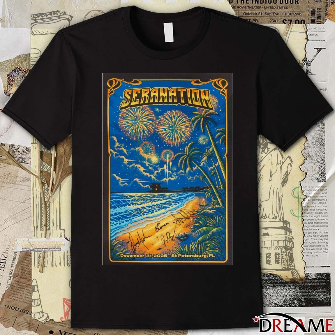 Poster Seranation December 31 2025 St. Petersburg Signed t-shirt