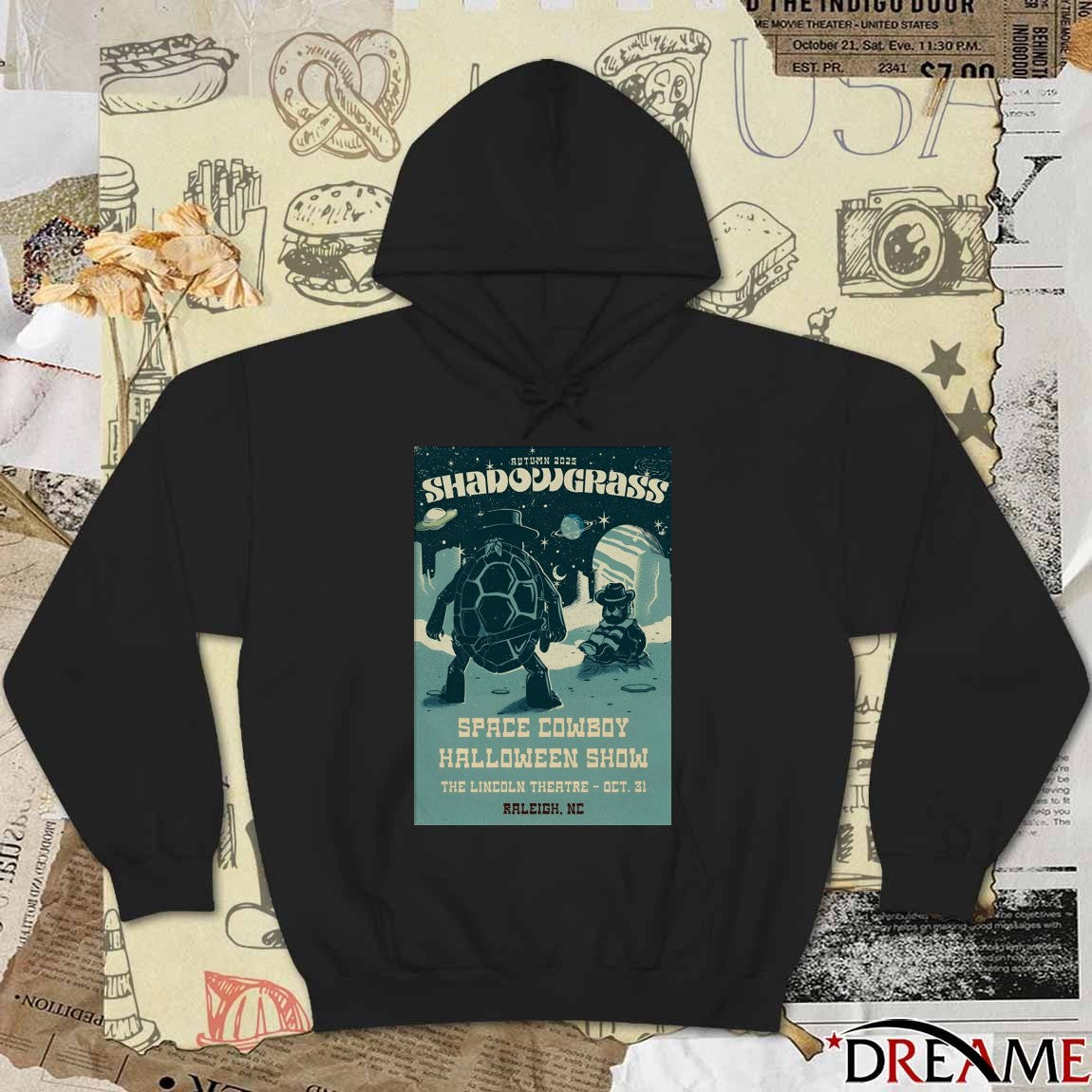 Poster Shadowgrass Halloween Show Lincoln Theatre In Raleigh NC October 31 2025 t-shirt
