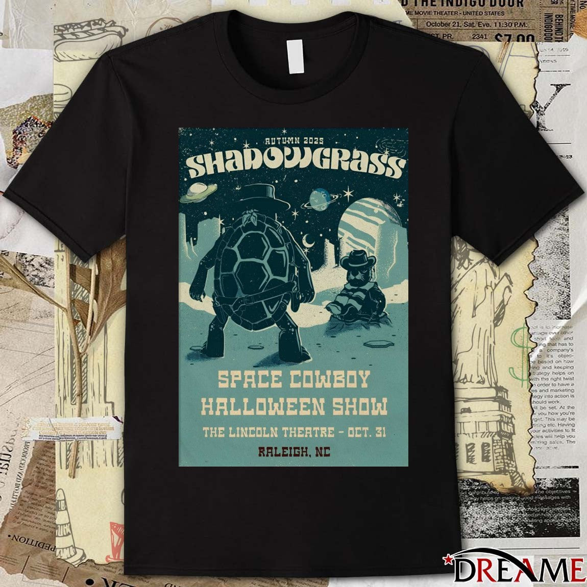 Poster Shadowgrass Halloween Show Lincoln Theatre In Raleigh NC October 31 2025 t-shirt