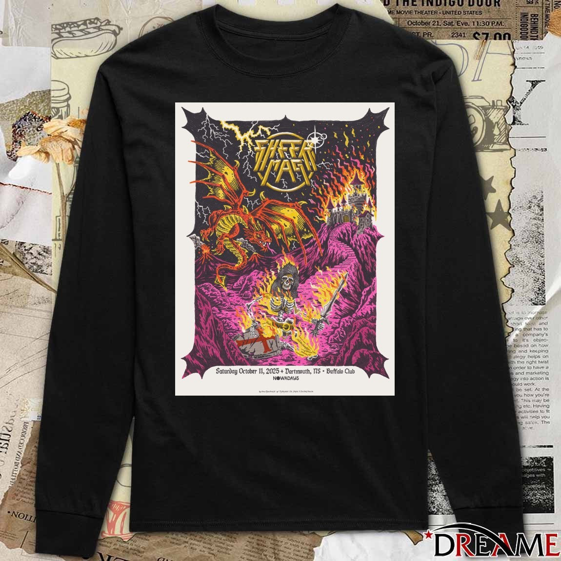 Poster Sheer Mag October 11 2025 Dartmouth NS Buffalo Club t–shirt