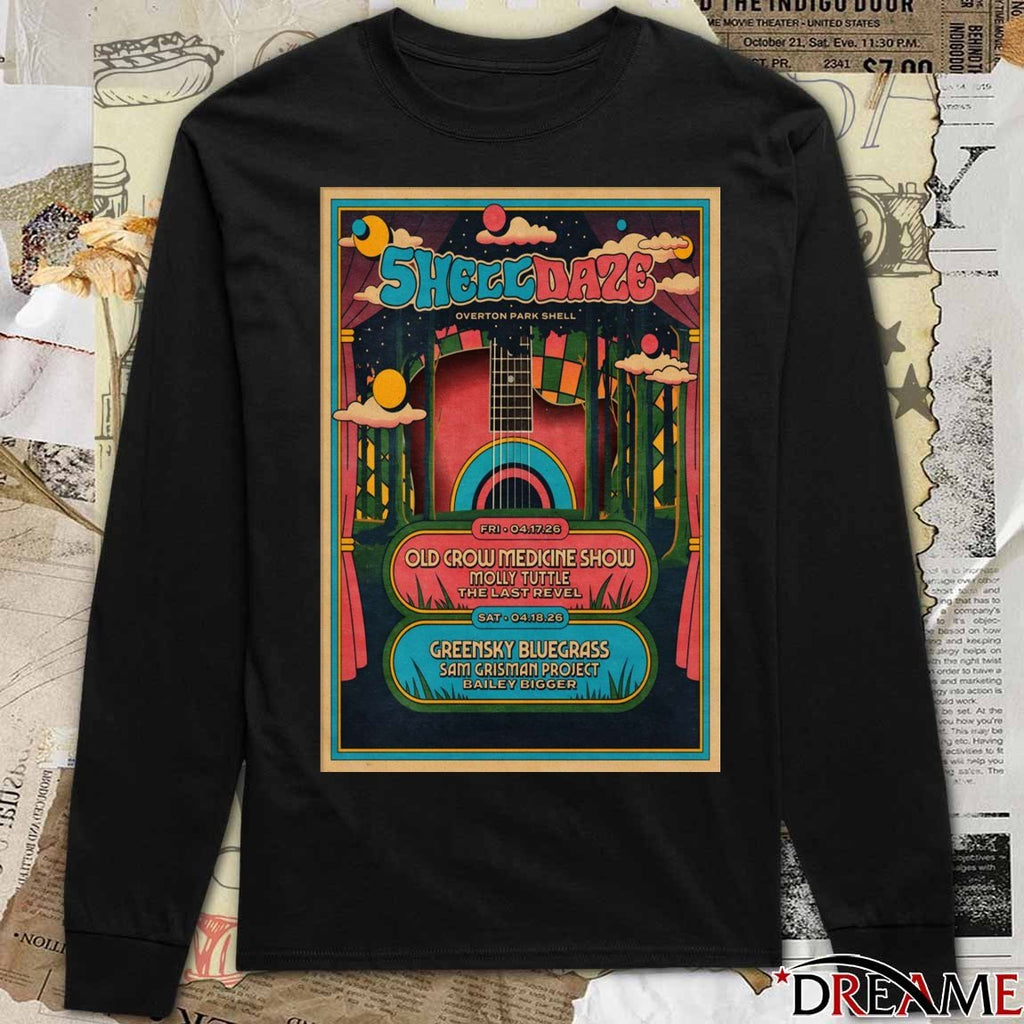 Poster Shell Daze Music Festival Memphis TN April 17-18 2026 t-shirt