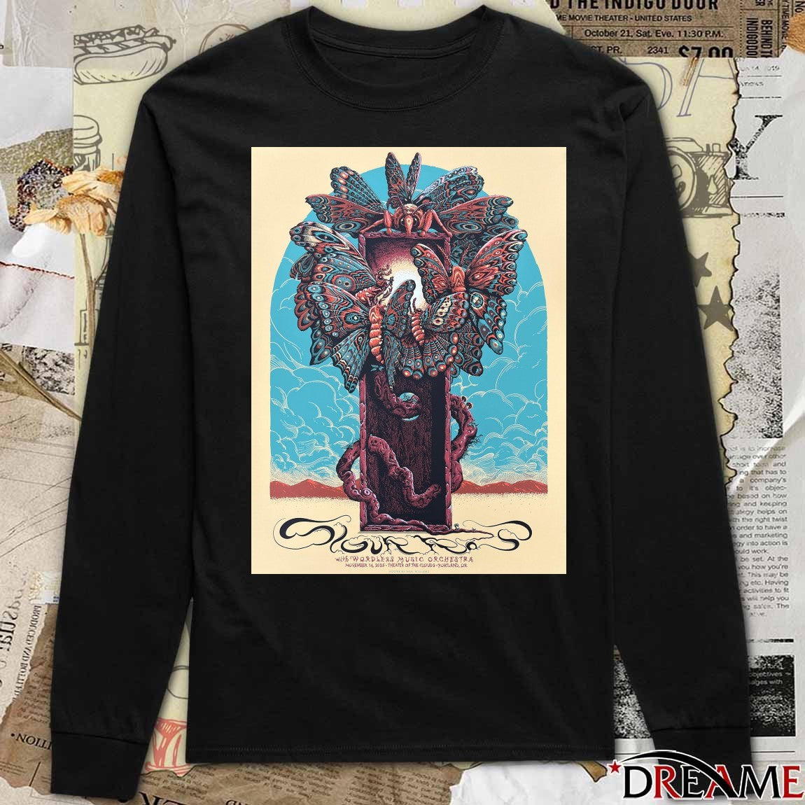 Poster Sigur Rós November 14 2025 Theater of the Clouds Portland OR Tour t-shirt
