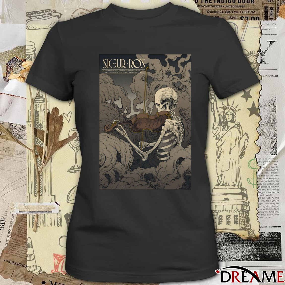 Poster Sigur Ros November 4 2025 Orpheum Theatre Phoenix AZ t-shirt