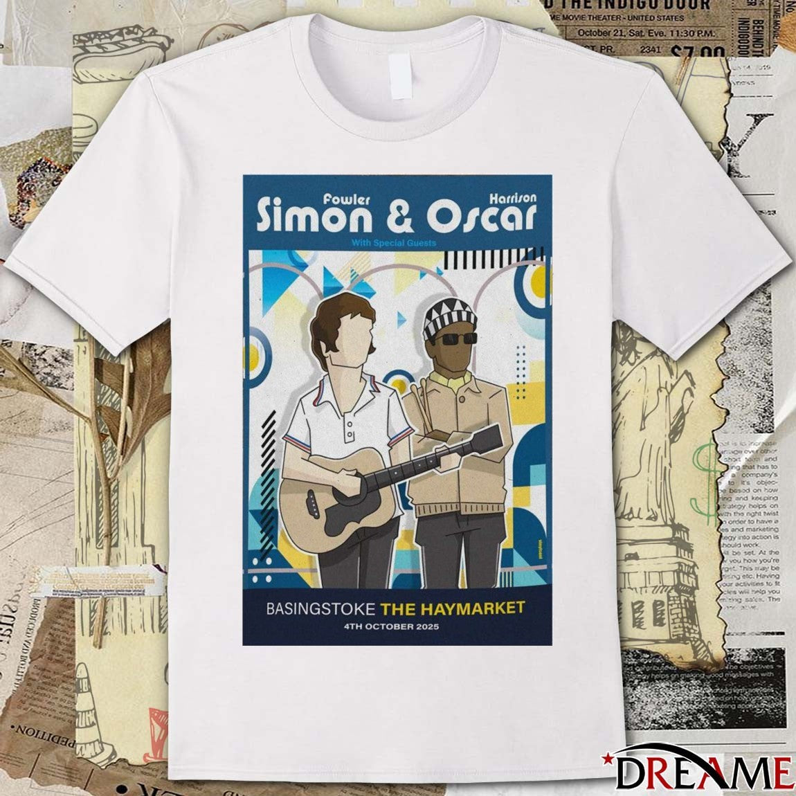 Poster Simon and Oscar In Basingstoke October 4 2025 The Haymarket t-shirt