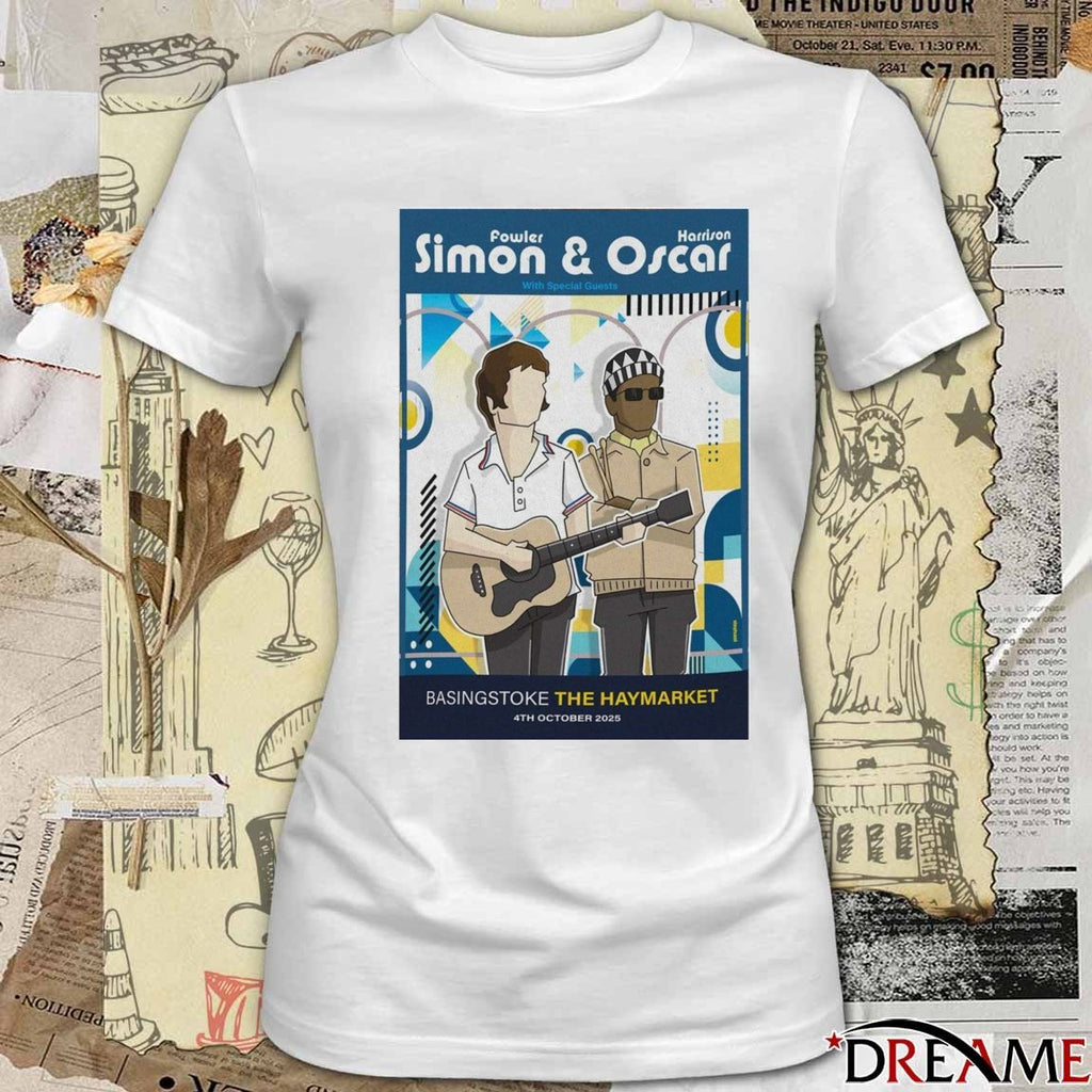 Poster Simon and Oscar In Basingstoke October 4 2025 The Haymarket t-shirt
