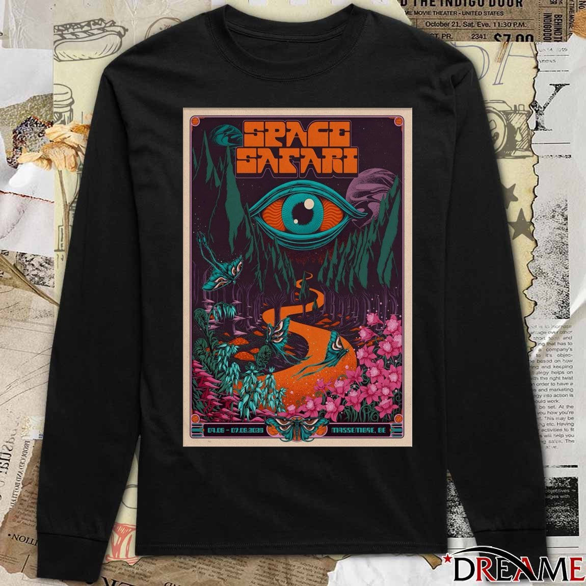 Poster Space Safari Massembre Hastiere September 4-7 2026 t-shirt