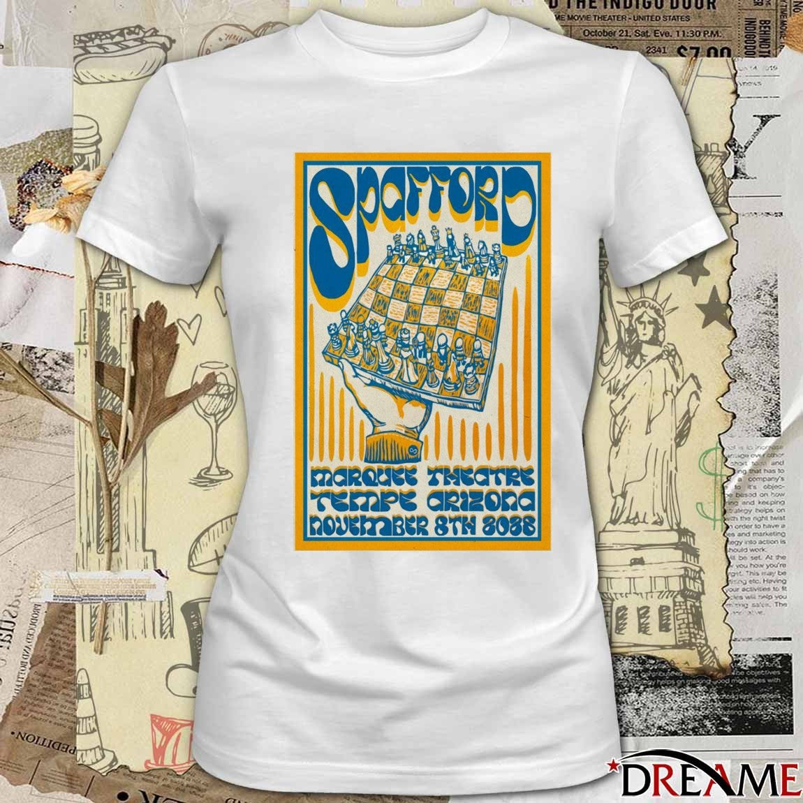Poster Spafford Tempe Marquee Theatre On November 8 2025 Tour t-shirt