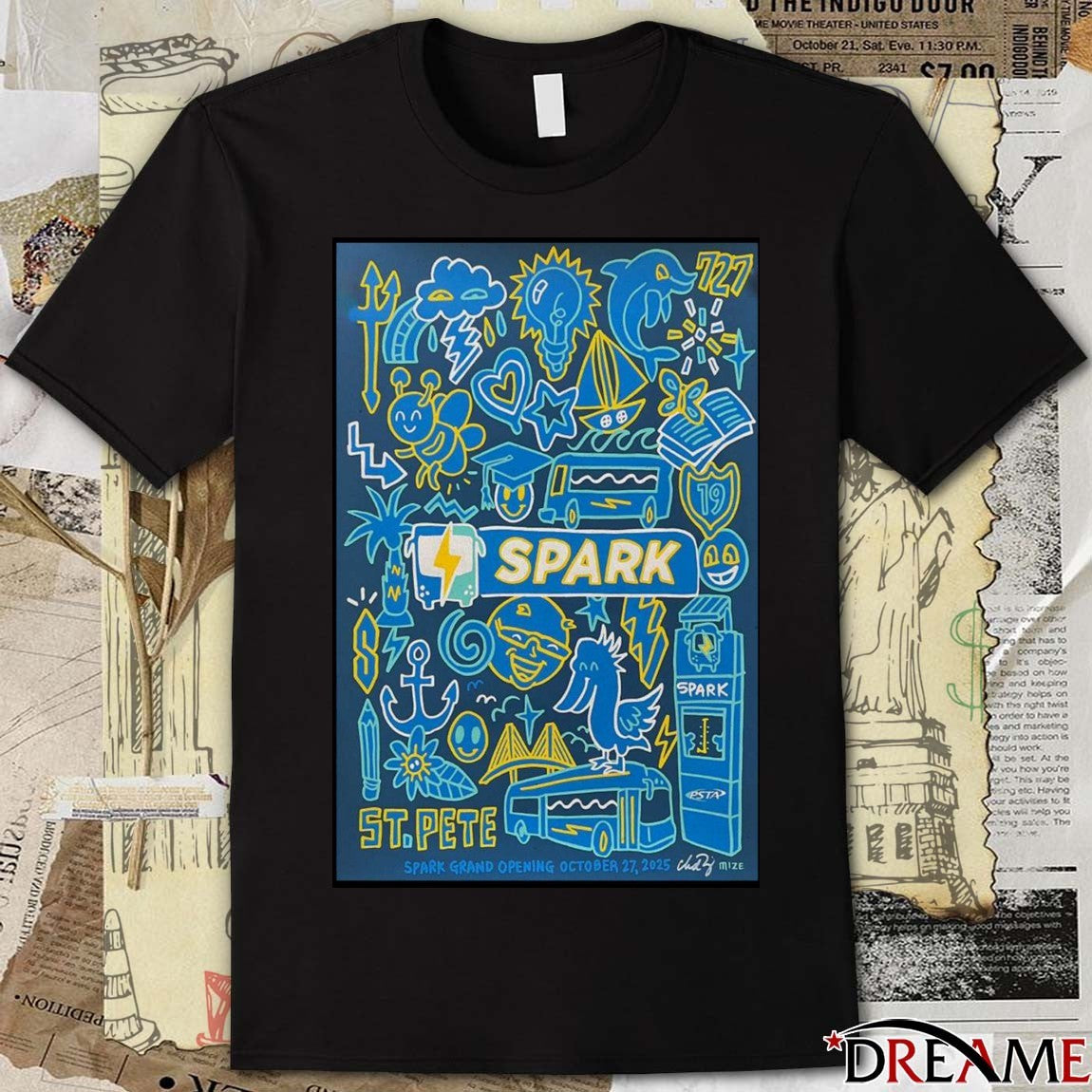 Poster Spark October 27 2025 Spark Grand Opening St. Pete FL t-shirt