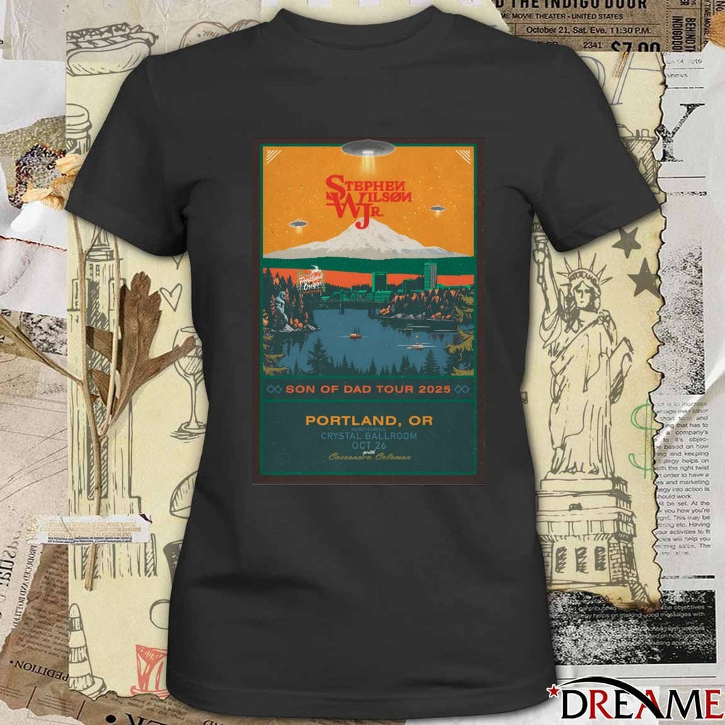 Poster Stephen Wilson Jr. October 26 2025 Crystal Ballroom in Portland OR t-shirt