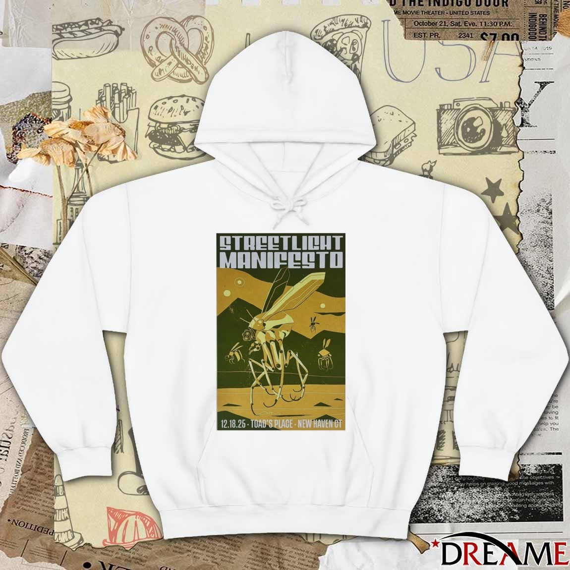 Poster Streetlight Manifesto December 18 2025 Toad’s Place New Haven CT t-shirt