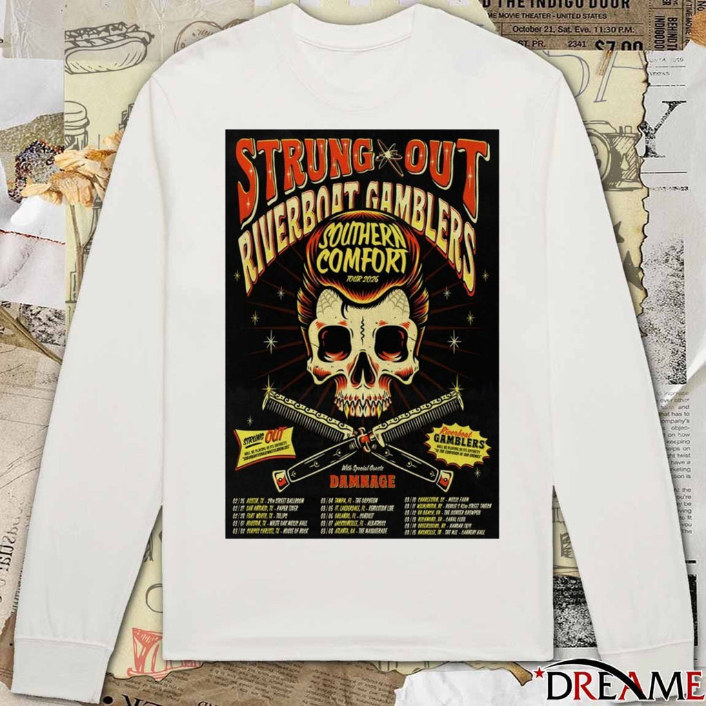 Poster Strung Out Southern Comfort Tour February – March 2026 t-shirt