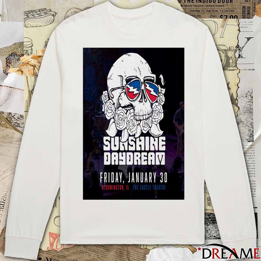 Poster Sunshine Daydream 30 January 2026 Bloomington IL The Castle Theatre t-shirt