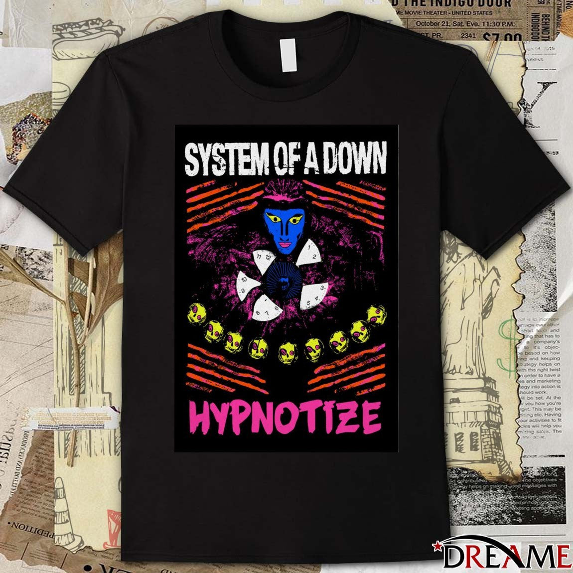 Poster System Of A Down Hypnotize Blacklight 2025 t-shirt