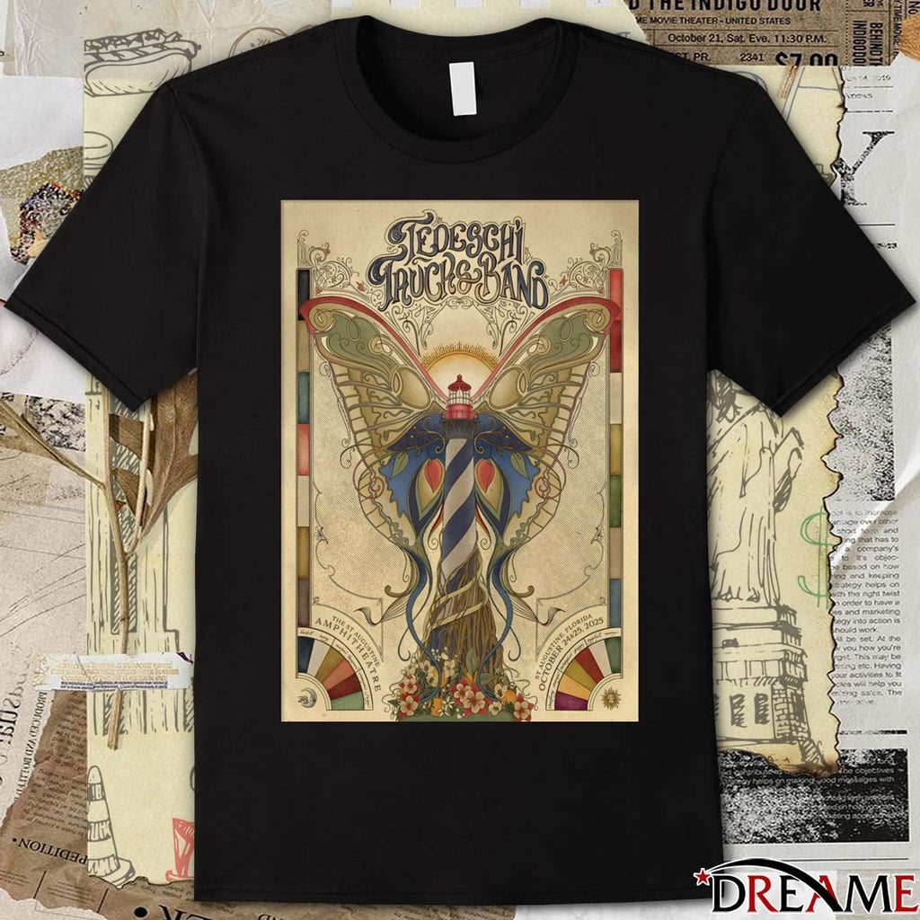 Poster Tedeschi Trucks Band October 24-25 2025 St. Augustine Amphitheatre t-shirt