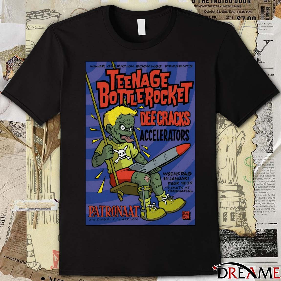 Poster Teenage BottleRocket January 14 2026 Patronaat In Haarlem, Netherlands t-shirt