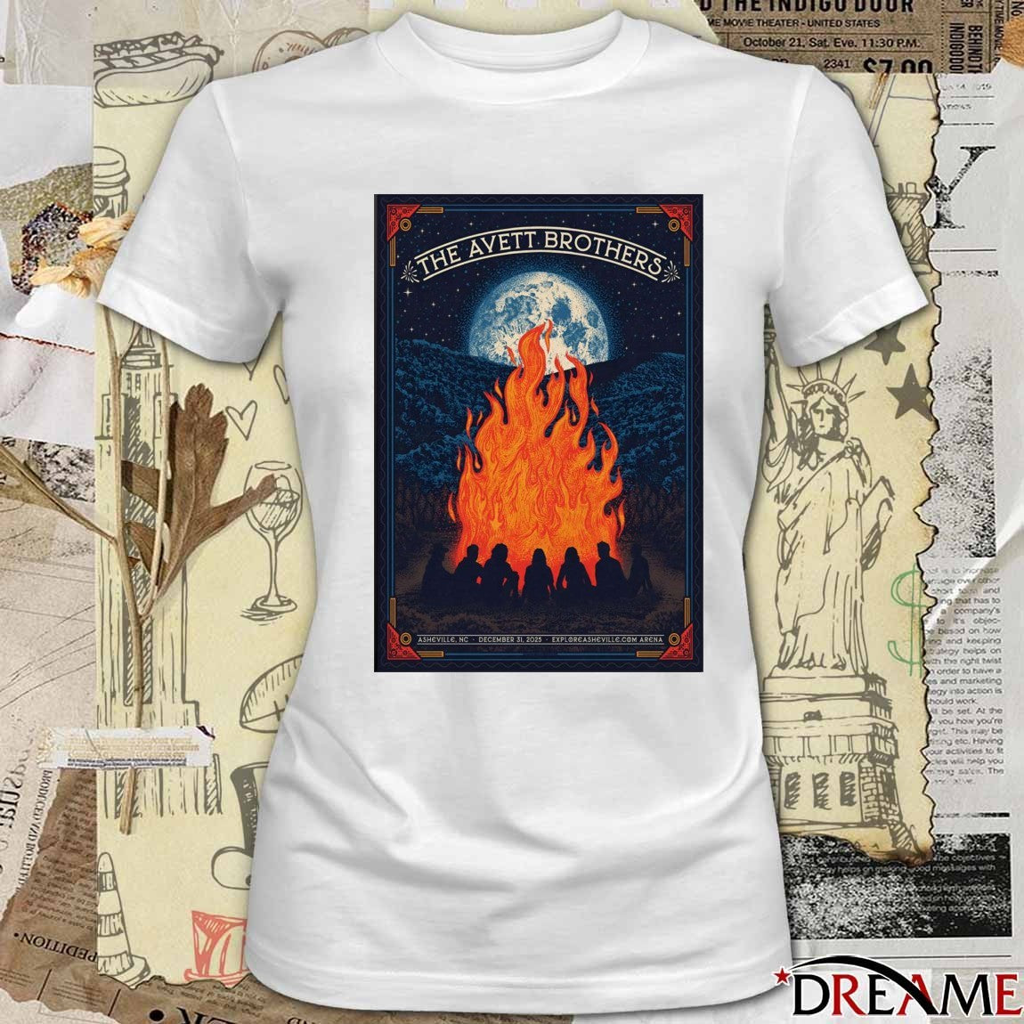 Poster The Avett Brothers December 31 2025 Harrah’s Cherokee Center Asheville NC t-shirt