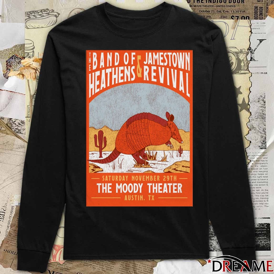Poster The Band Of Heathens And Jamestown Revival Event Austin On November 29 2025 t-shirt