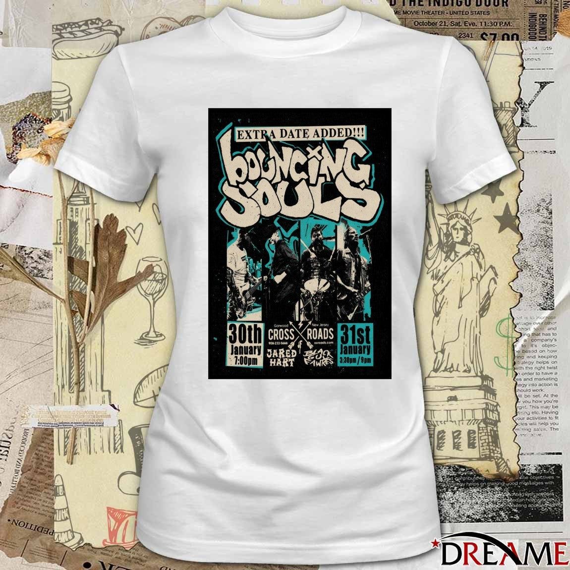 Poster The Bouncing Souls January 30-31 2026 Garwood NJ t-shirt