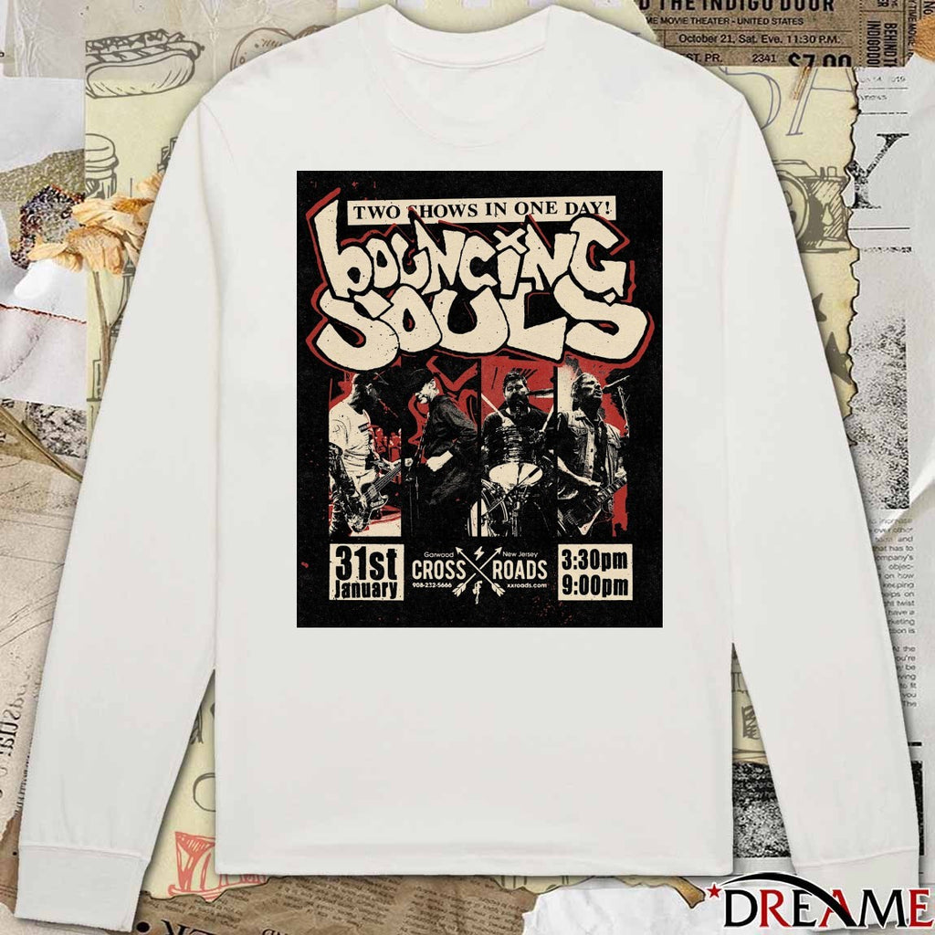 Poster The Bouncing Souls January 31 2026 In Garwood NJ t-shirt