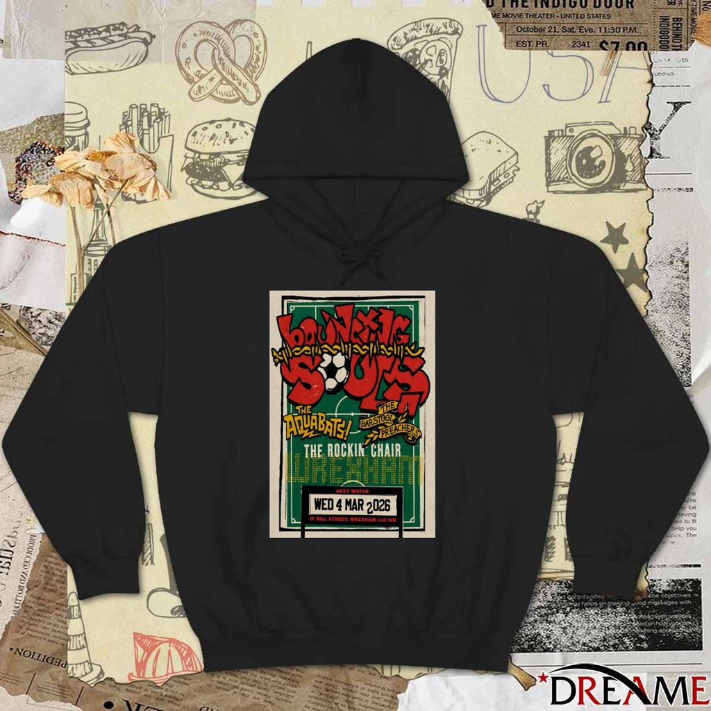 Poster The Bouncing Souls Wrexham UK March 4 2026 The Rockin Chair t-shirt