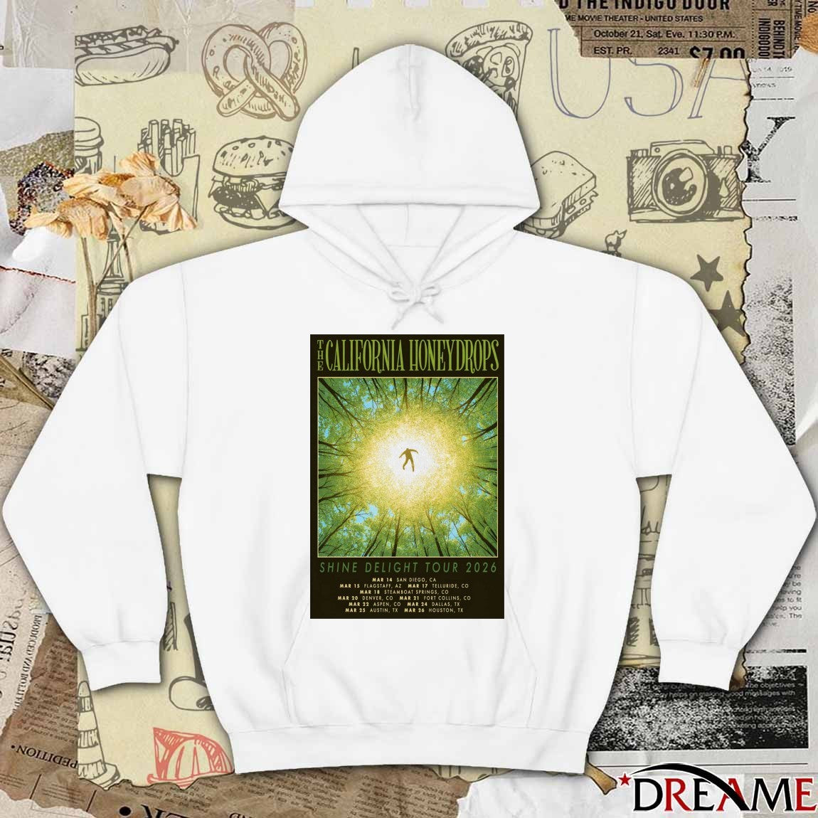 Poster The California Honeydrops Shine Delight March 14 – 25 2026 Shows t-shirt