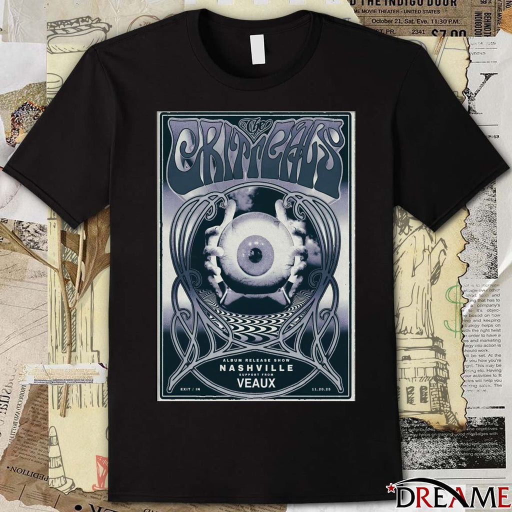 Poster The Criticals Album Release Show November 20 2025 In Nashville TN t-shirt