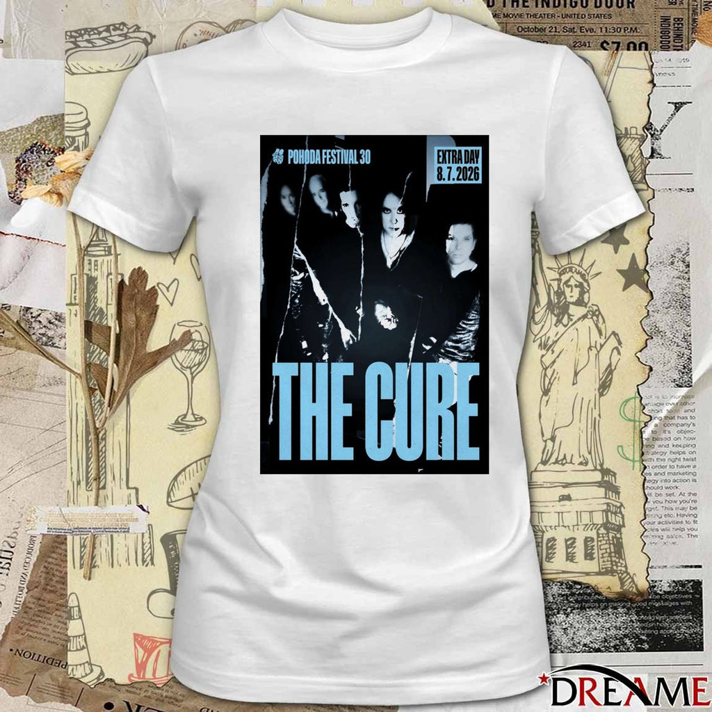 Poster The Cure Pohoda Festival 30 7 8 2026 Trenčín Slovakia t-shirt