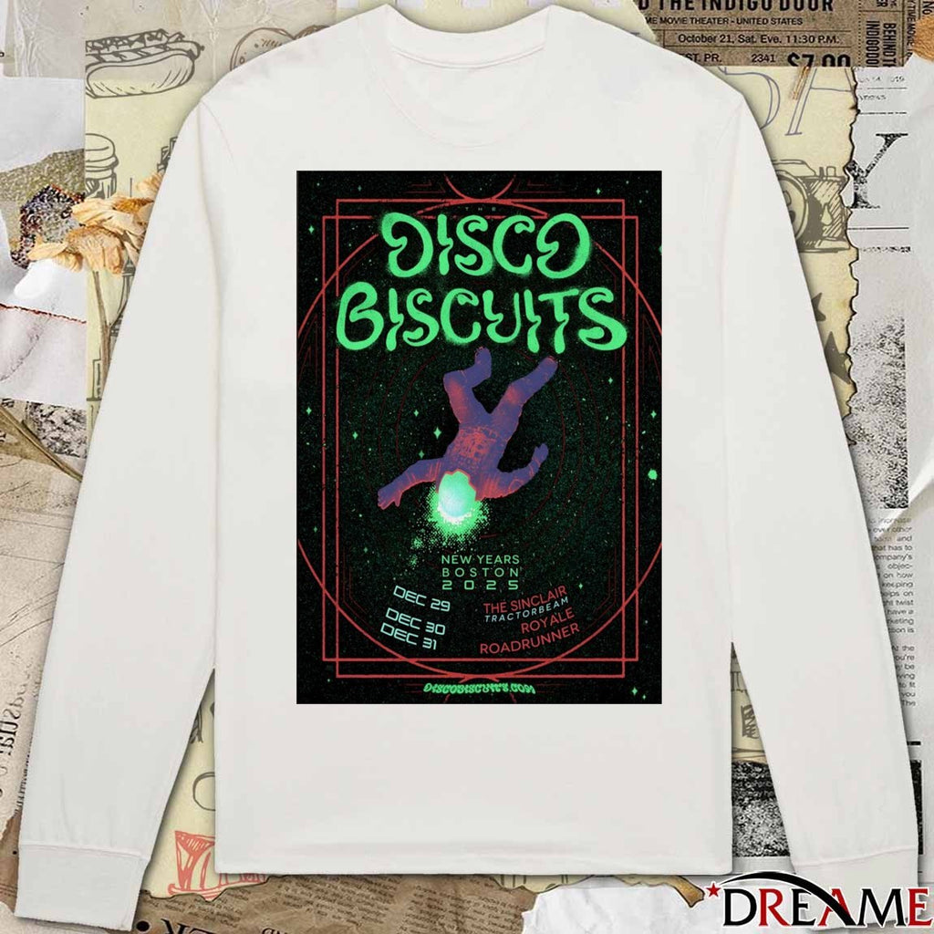 Poster The Disco Biscuits Boston 2025 NYE On December 29-31 2025 t-shirt