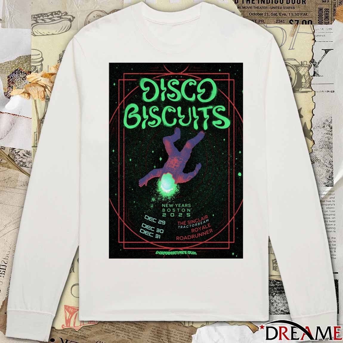 Poster The Disco Biscuits Boston 2025 NYE On December 29-31 2025 t-shirt
