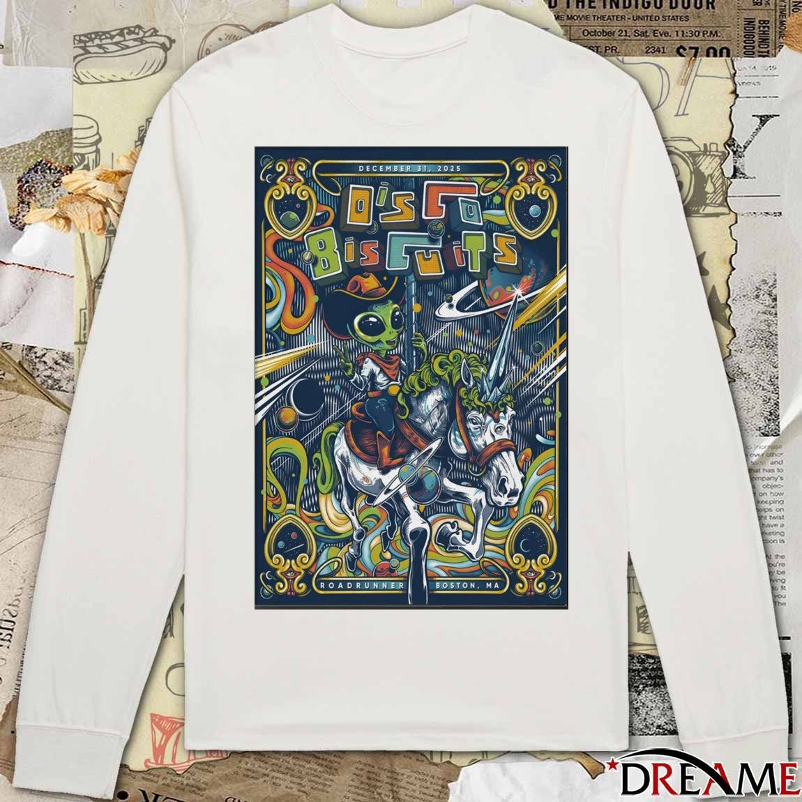Poster The Disco Biscuits Boston NYE December 31 2025 Roadrunner Boston MA t-shirt