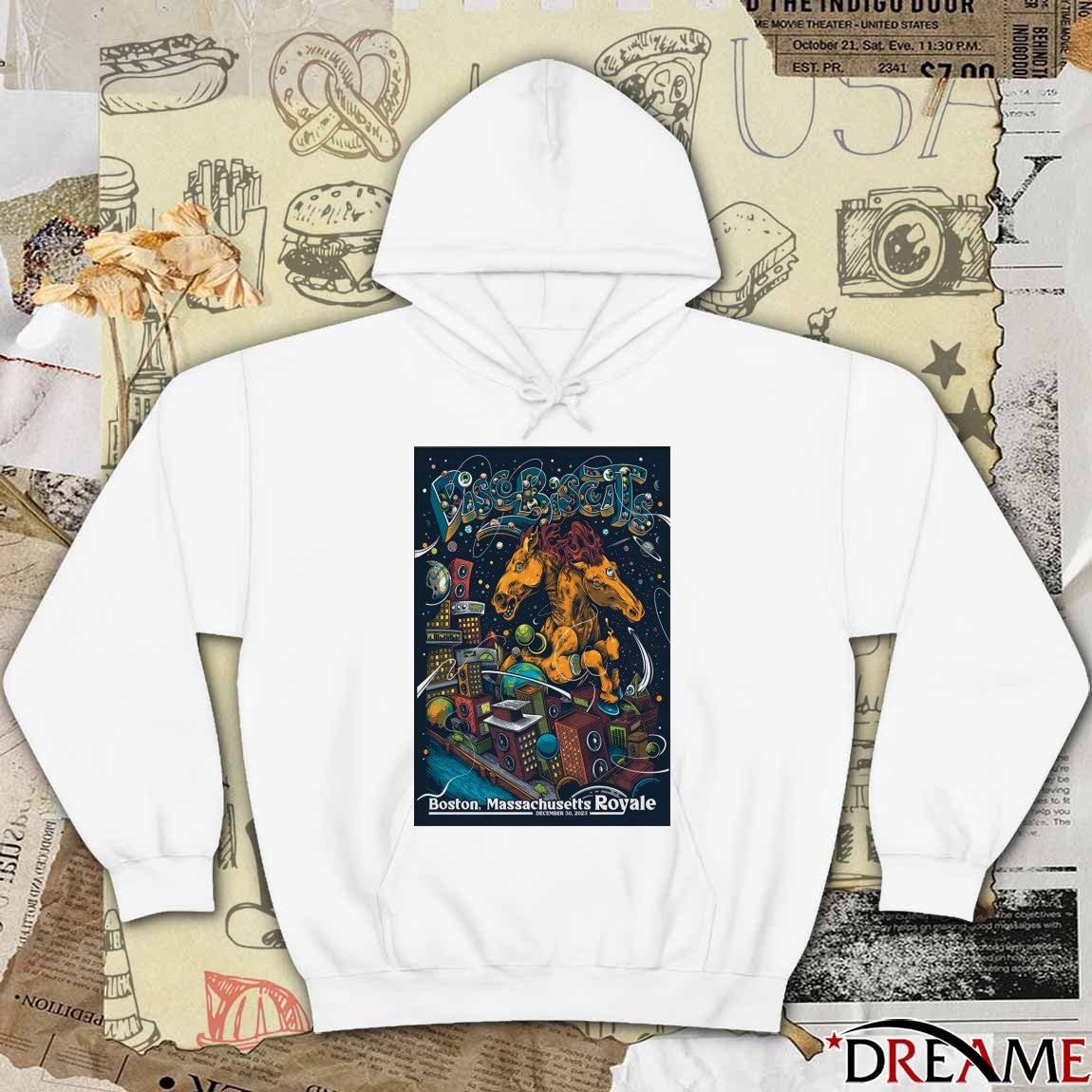 Poster The Disco Biscuits Event Boston MA On December 30 2025 Massachusetts Royale t-shirt