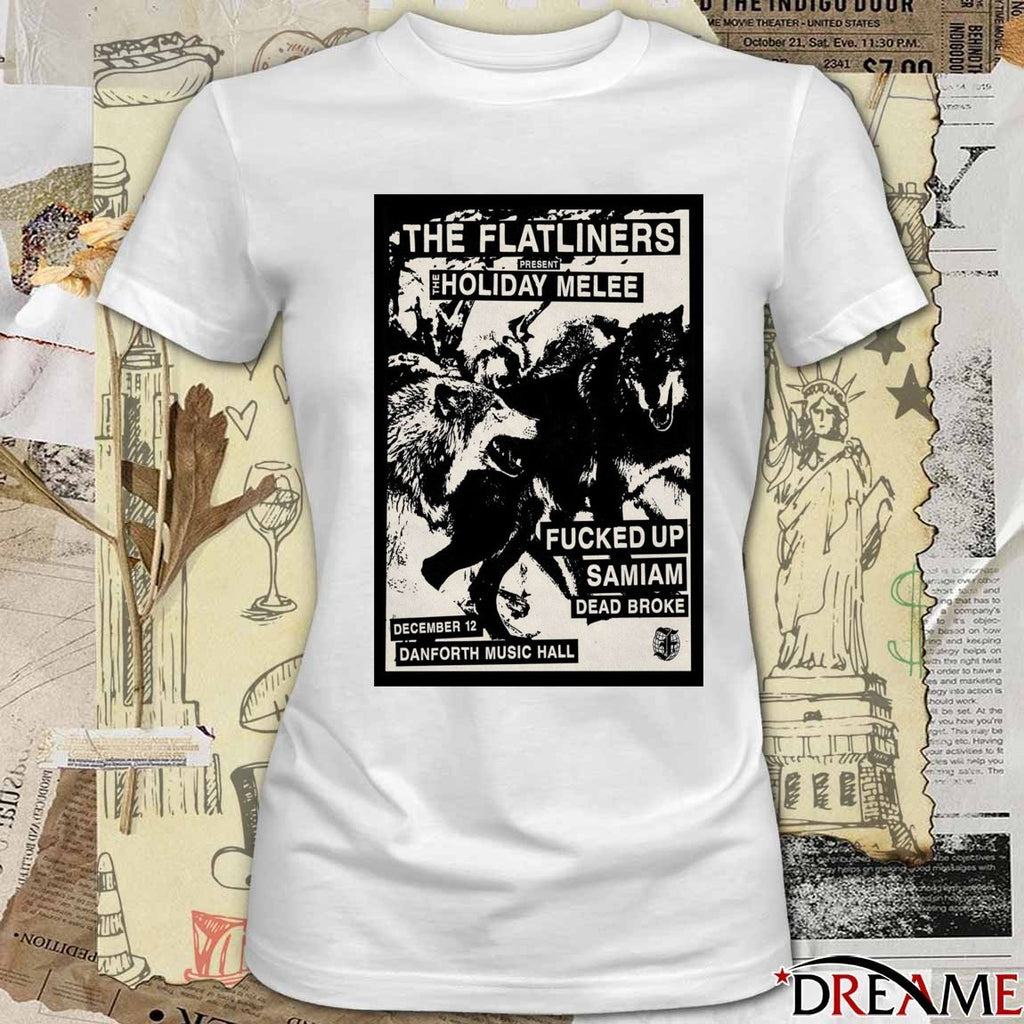 Poster The Flatliners At The Danforth Music Hall On December 12 2025 t-shirt