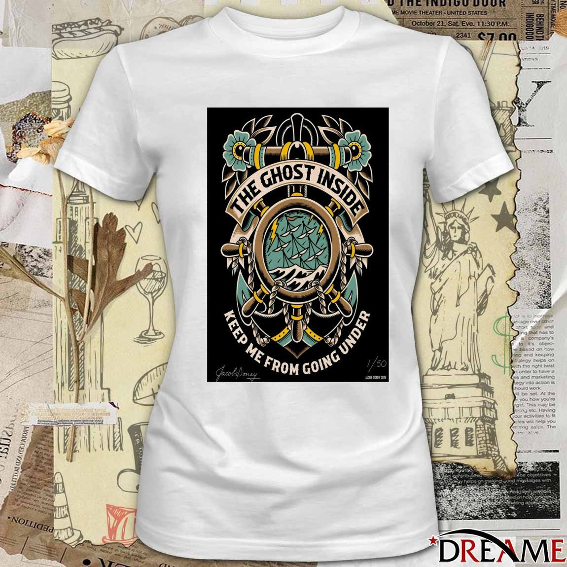 Poster The Ghost Inside Keep Me From Going Under 2025 t-shirt