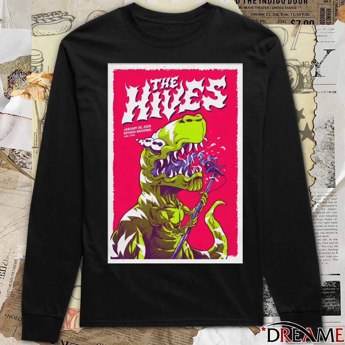 Poster The Hives Lima Peru January 25 2026 Estadio Nacional t-shirt