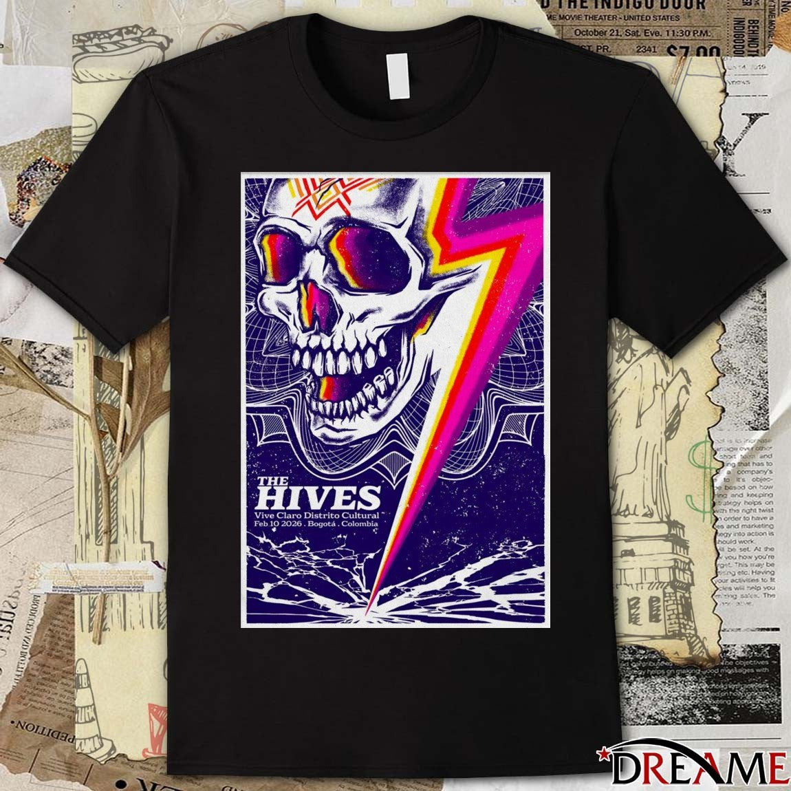 Poster The Hives Vive Claro Distrito Cultural Bogotá Colombia February 10 2026 t-shirt