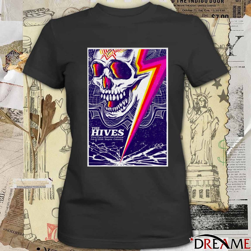 Poster The Hives Vive Claro Distrito Cultural Bogotá Colombia February 10 2026 t-shirt