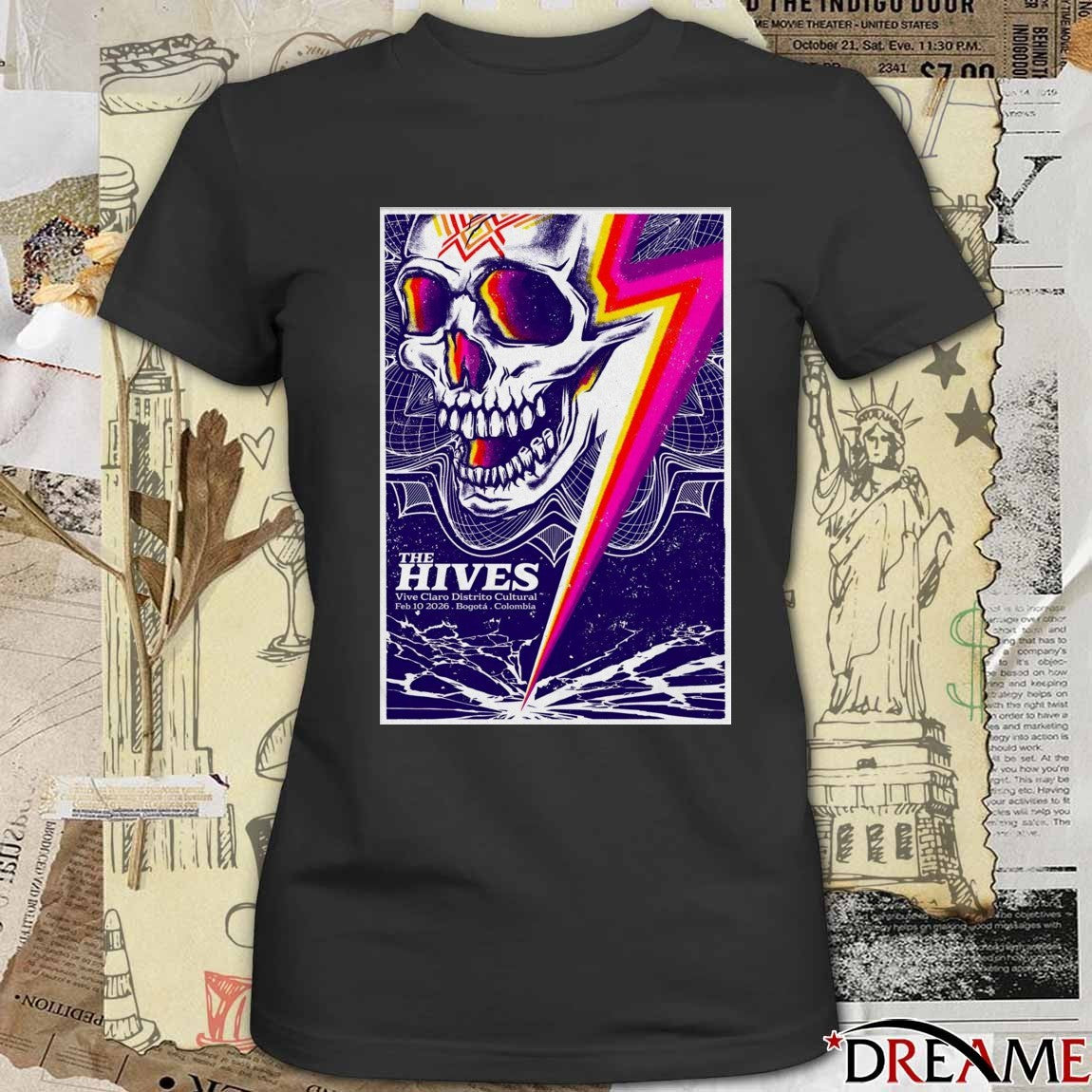 Poster The Hives Vive Claro Distrito Cultural Bogotá Colombia February 10 2026 t-shirt