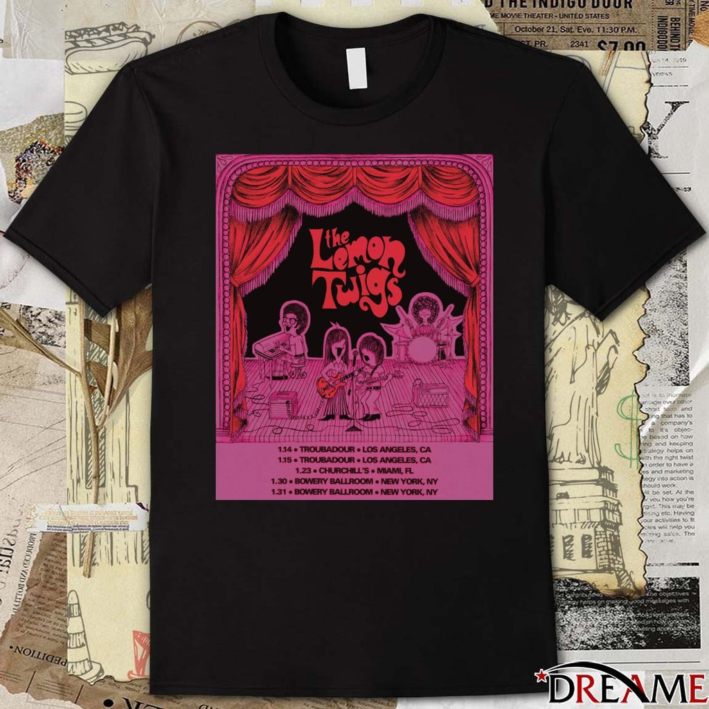 Poster The Lemon Twigs January 14-31 US Tour 2026 t-shirt