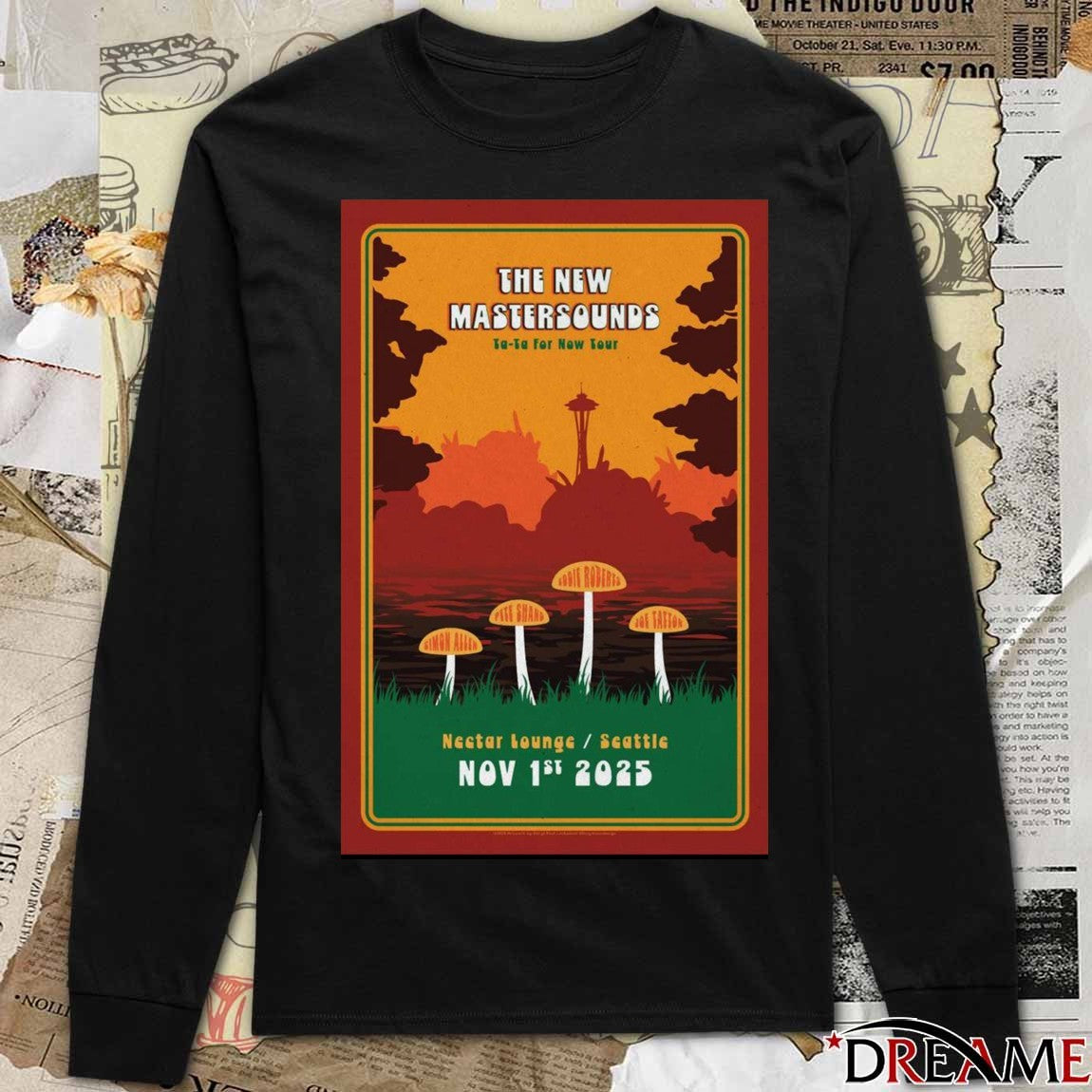 Poster The New Mastersounds November 1st, 2025 Nectar Lounge in Seattle, WA t-shirt