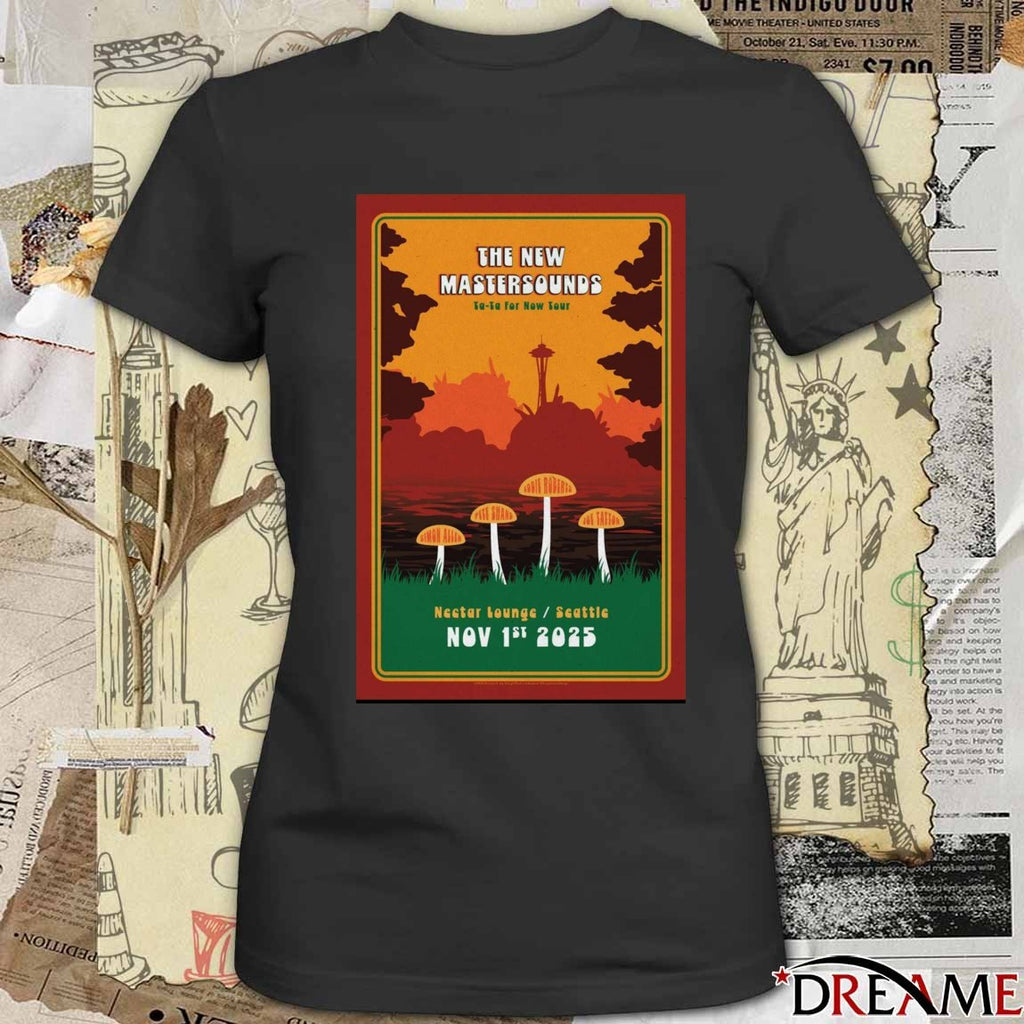 Poster The New Mastersounds November 1st, 2025 Nectar Lounge in Seattle, WA t-shirt